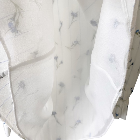 JOIE Bologna C Floral Button Down Peasant Blouse XXS - Picture 8 of 12